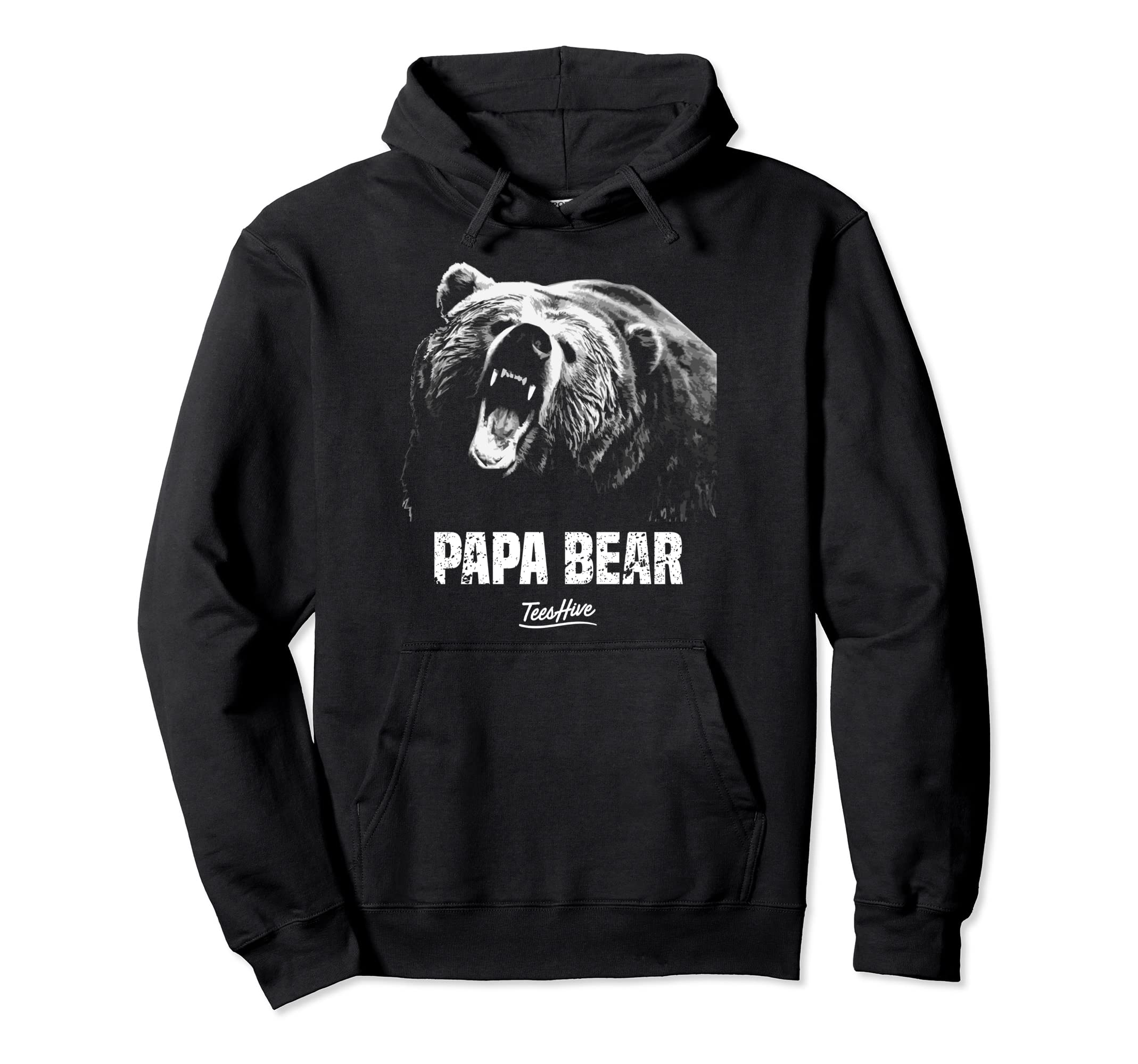 Papa Bear Dad Hoodie - Graphic Print Men Women - T-Shirt, Sweatshirt, Hoodie