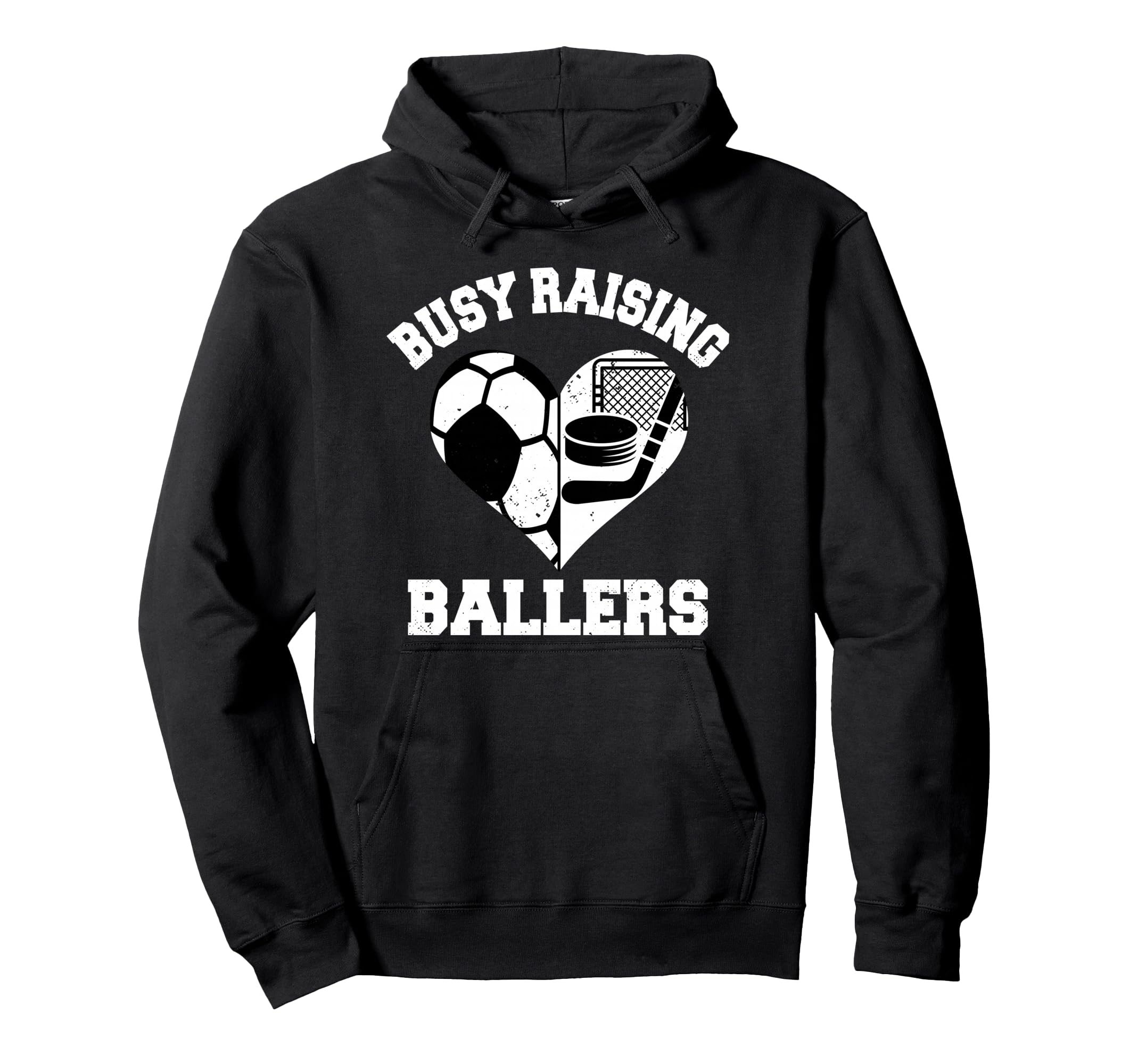Busy Raising Ballers Soccer Hockey Hoodie - Aesthetic Graphic Men Women - T-Shirt, Sweatshirt, Hoodie