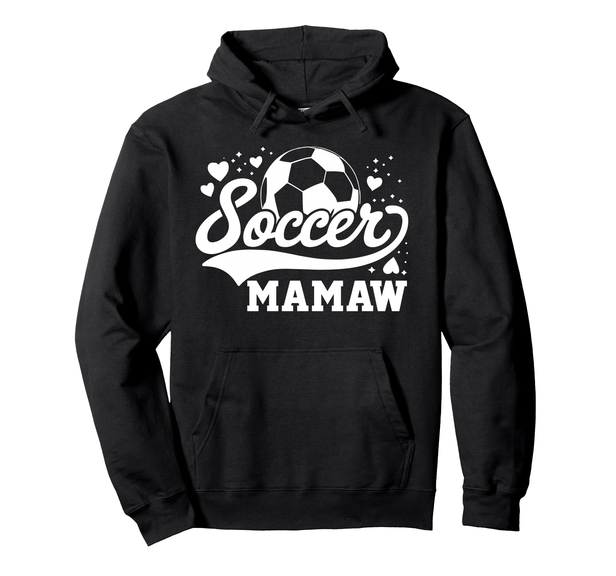 Soccer Mamaw Soccer Ball Hoodie - Aesthetic Graphic for Adults - T-Shirt, Sweatshirt, Hoodie