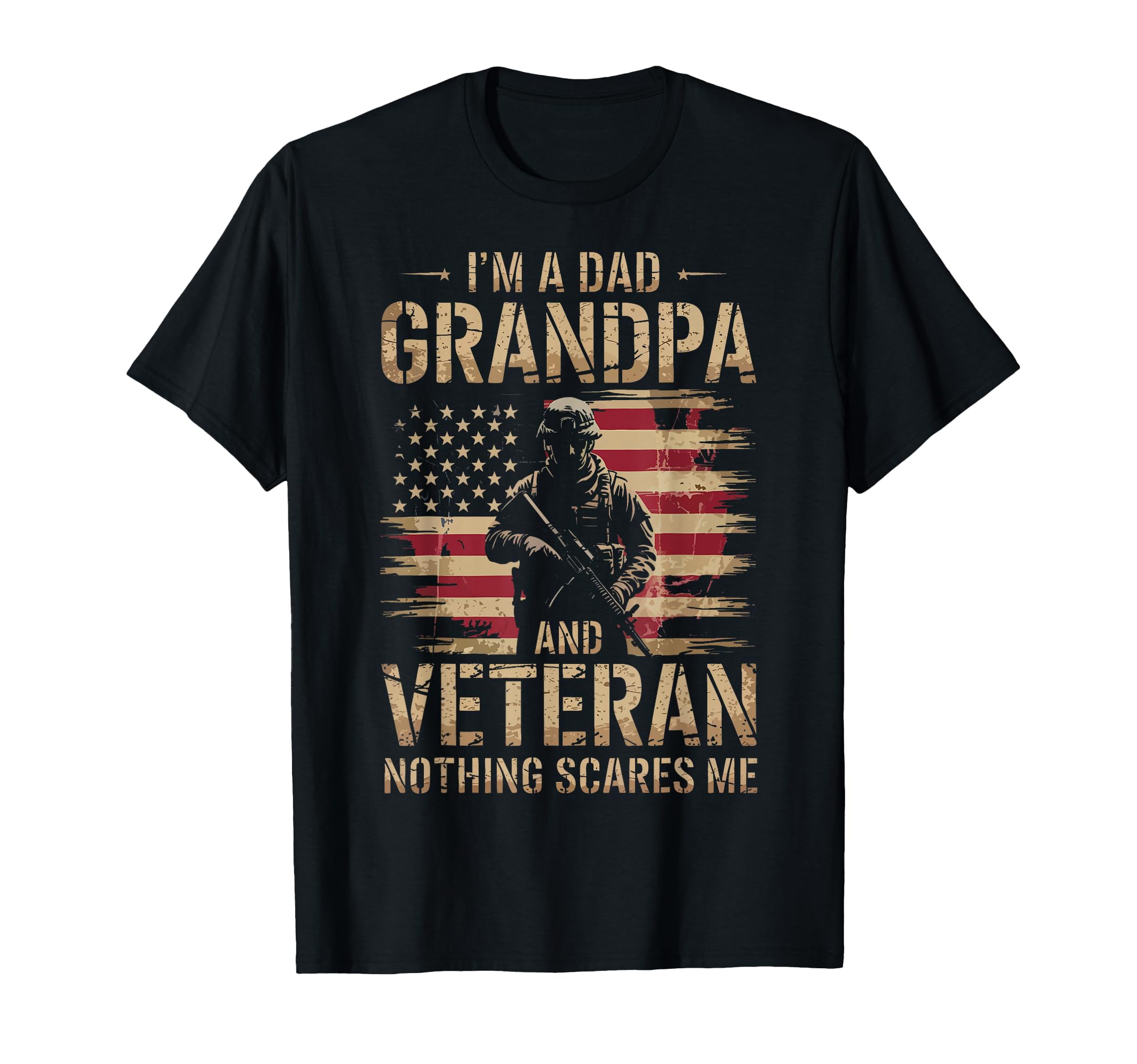 Veteran Im Dad Grandpa And Veteran T-Shirt - Custom Art Print Unisex - T-Shirt, Sweatshirt, Hoodie