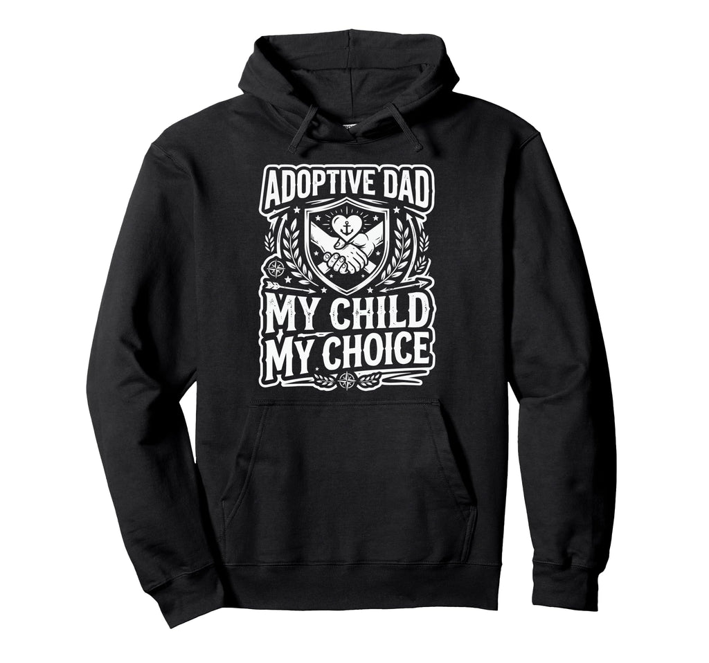 Adoptive Dad Adoption Fathers Day Hoodie - Minimalist Print Unisex - T-Shirt, Sweatshirt, Hoodie