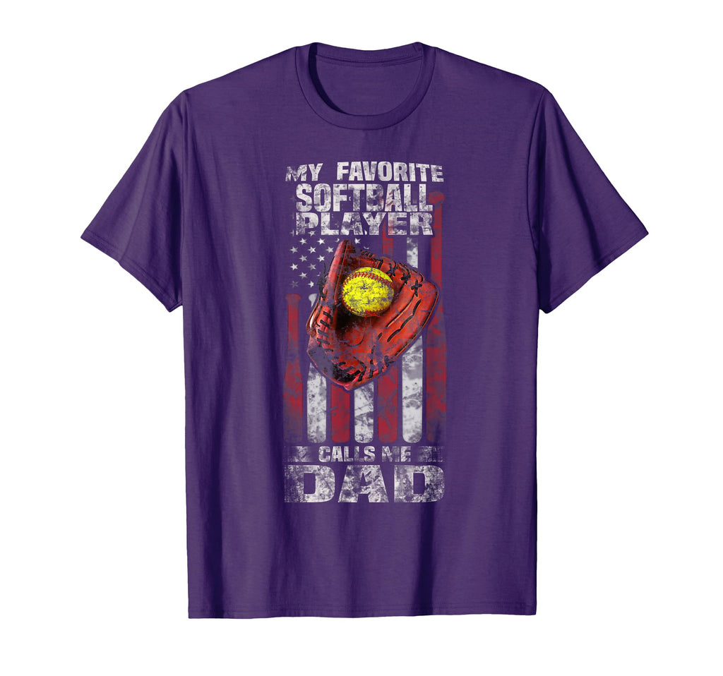 Softball Dad Gifts My Favorite T-Shirt - Casual Everyday Wear for Adults - T-Shirt, Sweatshirt, Hoodie