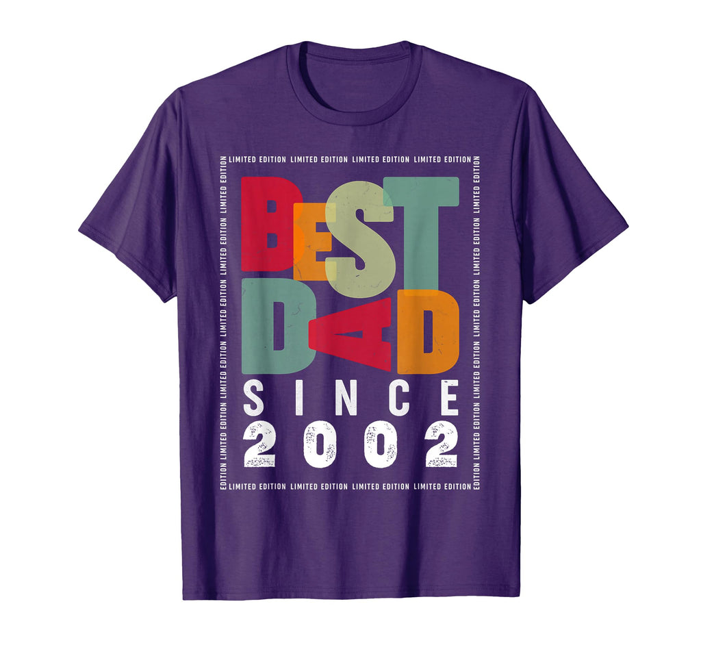 Best Dad Since 2002 Fathers Day T-Shirt - Minimalist Print Men Women - T-Shirt, Sweatshirt, Hoodie