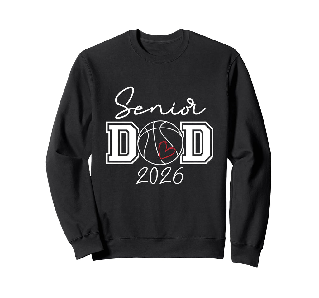 Proud Dad 2026 Senior Graduate Sweatshirt - Minimalist Print for Adults - T-Shirt, Sweatshirt, Hoodie