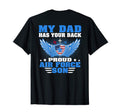 My Dad Has Your Back Proud Air Force Son T-Shirt - Custom Art Print Unisex - T-Shirt, Sweatshirt, Hoodie