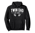 Twin Dad Est 2025 Father Twins New Hoodie - Novelty Apparel Men Women - T-Shirt, Sweatshirt, Hoodie