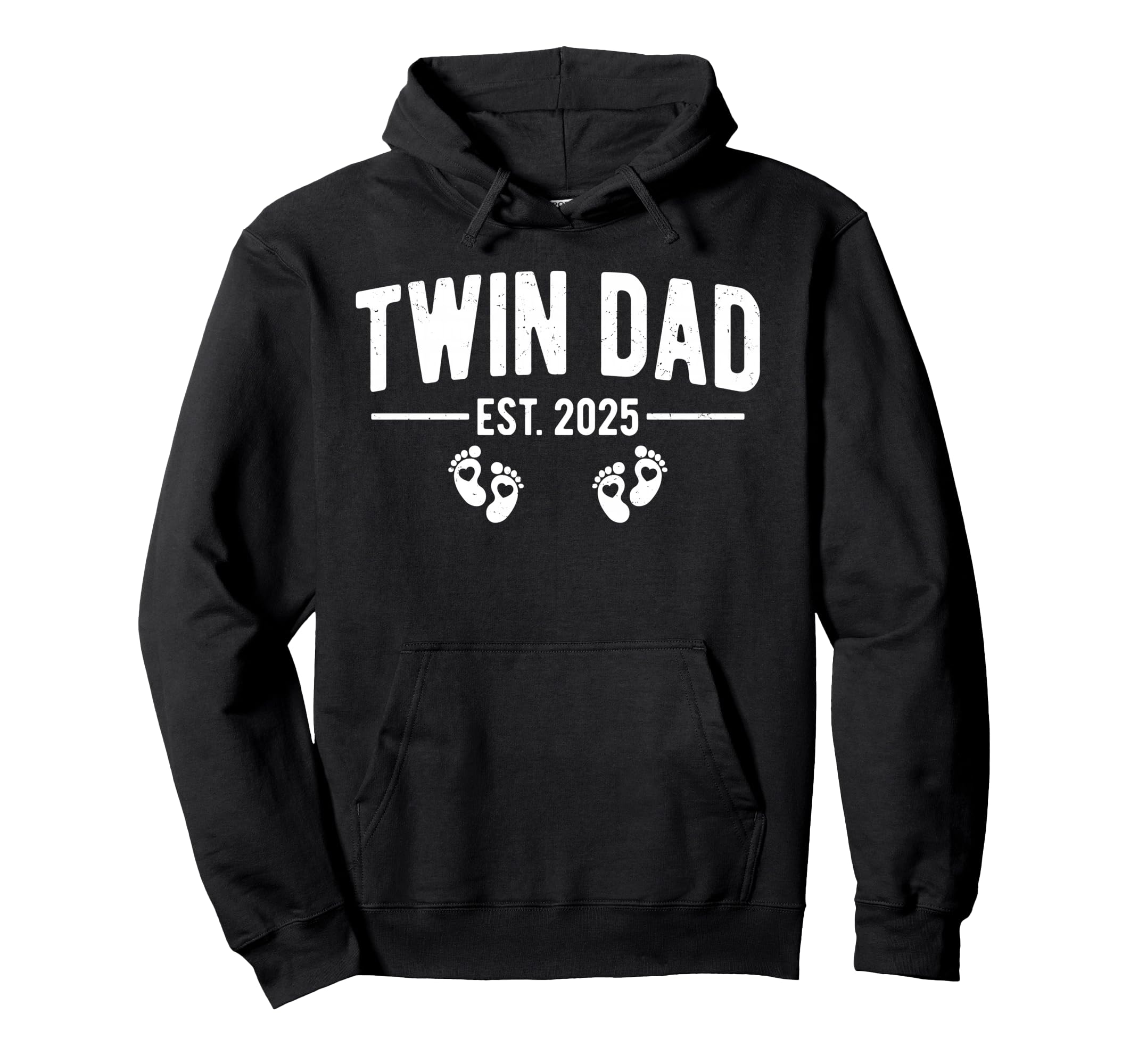 Twin Dad Est 2025 Father Twins New Hoodie - Novelty Apparel Men Women - T-Shirt, Sweatshirt, Hoodie