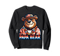 Papa Bear Gifts Funny Birthday Fun Sweatshirt - Custom Art Print Men Women - T-Shirt, Sweatshirt, Hoodie