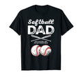 Mens Softball Dad Like Baseball But T-Shirt - Custom Art Print Men Women - T-Shirt, Sweatshirt, Hoodie