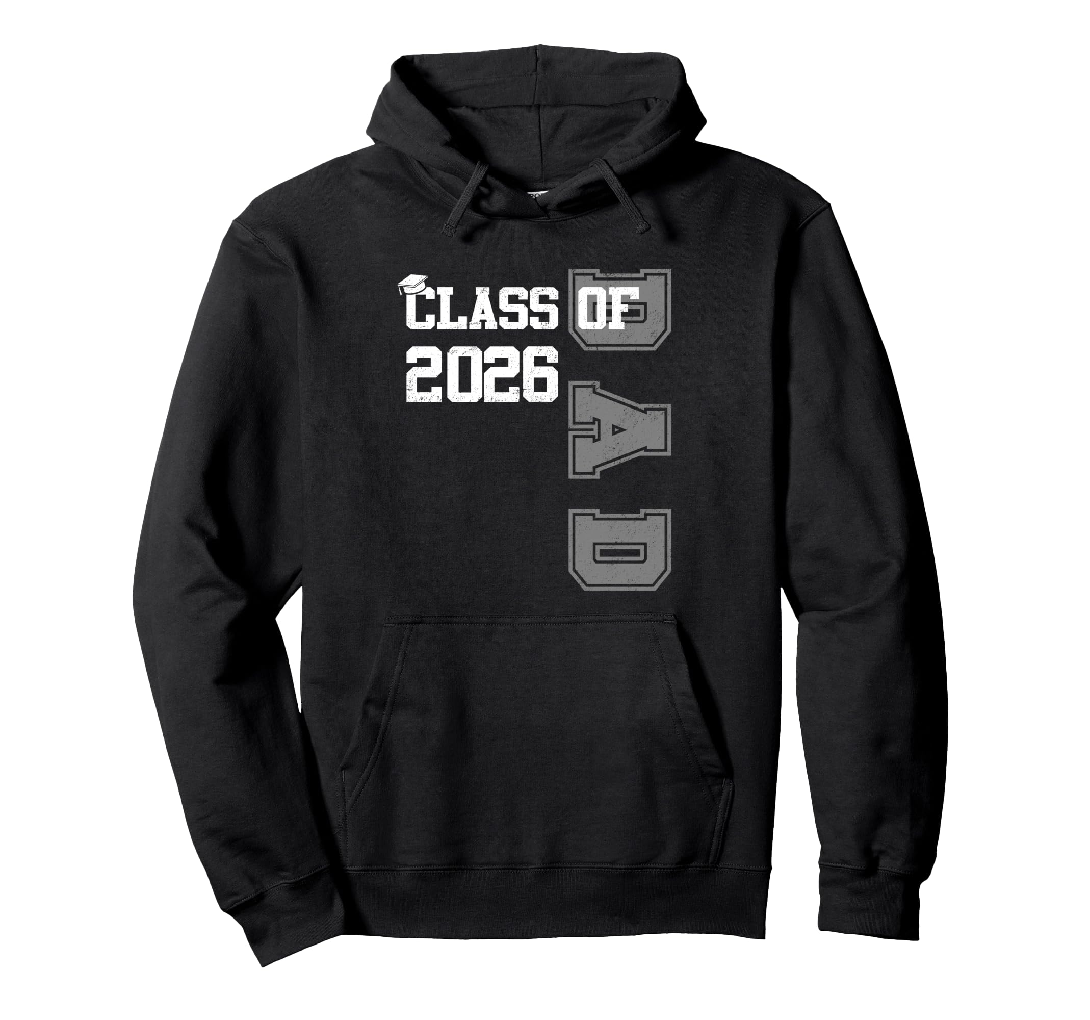 Super Proud Dad 2026 Graduate Awesome Hoodie - Minimalist Print for Adults - T-Shirt, Sweatshirt, Hoodie