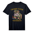 Mens Funny Crayon Eater Veteran Grandpa T-Shirt - Graphic Print for Adults - T-Shirt, Sweatshirt, Hoodie
