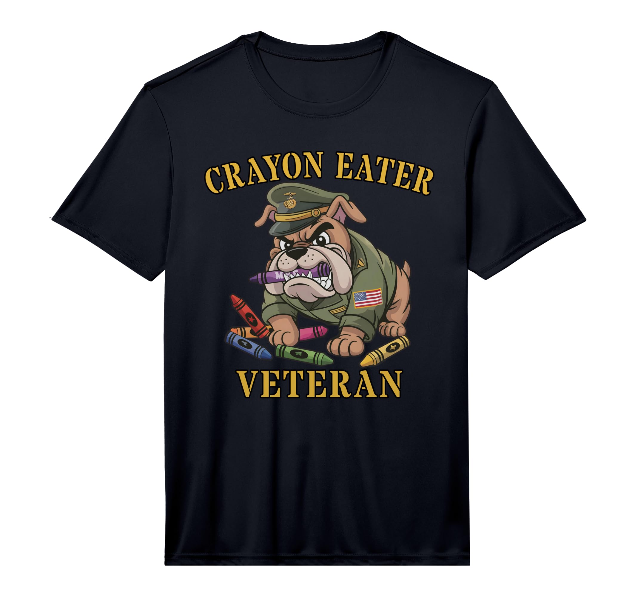 Mens Funny Crayon Eater Veteran Grandpa T-Shirt - Graphic Print for Adults - T-Shirt, Sweatshirt, Hoodie