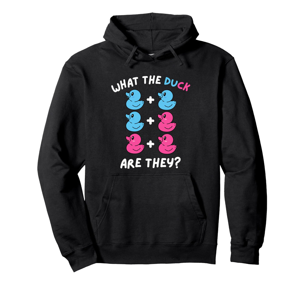 What Ducks Are They Funny Twin Gender Hoodie - Trendy Graphic for Adults - T-Shirt, Sweatshirt, Hoodie