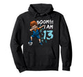 Dabbing Birthday Soccer 13Th Birthday 13 Hoodie - Unique Graphic Unisex - T-Shirt, Sweatshirt, Hoodie