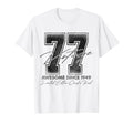 77 Year Old Gifts 1949 77Th Birthday T-Shirt - Minimalist Print Unisex - T-Shirt, Sweatshirt, Hoodie
