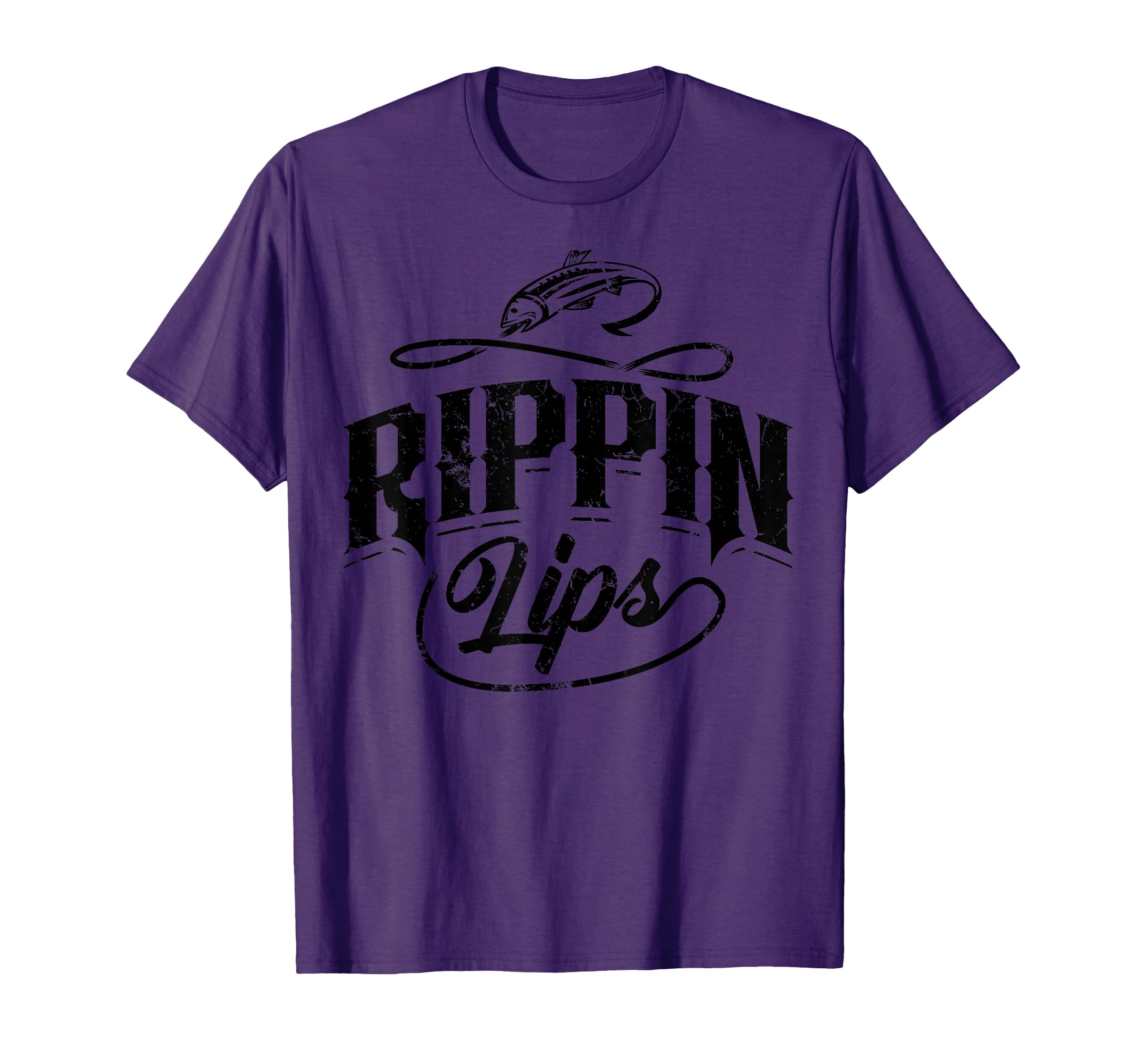 Funny Rippin Lips Bass Pro Fishing Gift T-Shirt - Trendy Graphic Unisex - T-Shirt, Sweatshirt, Hoodie