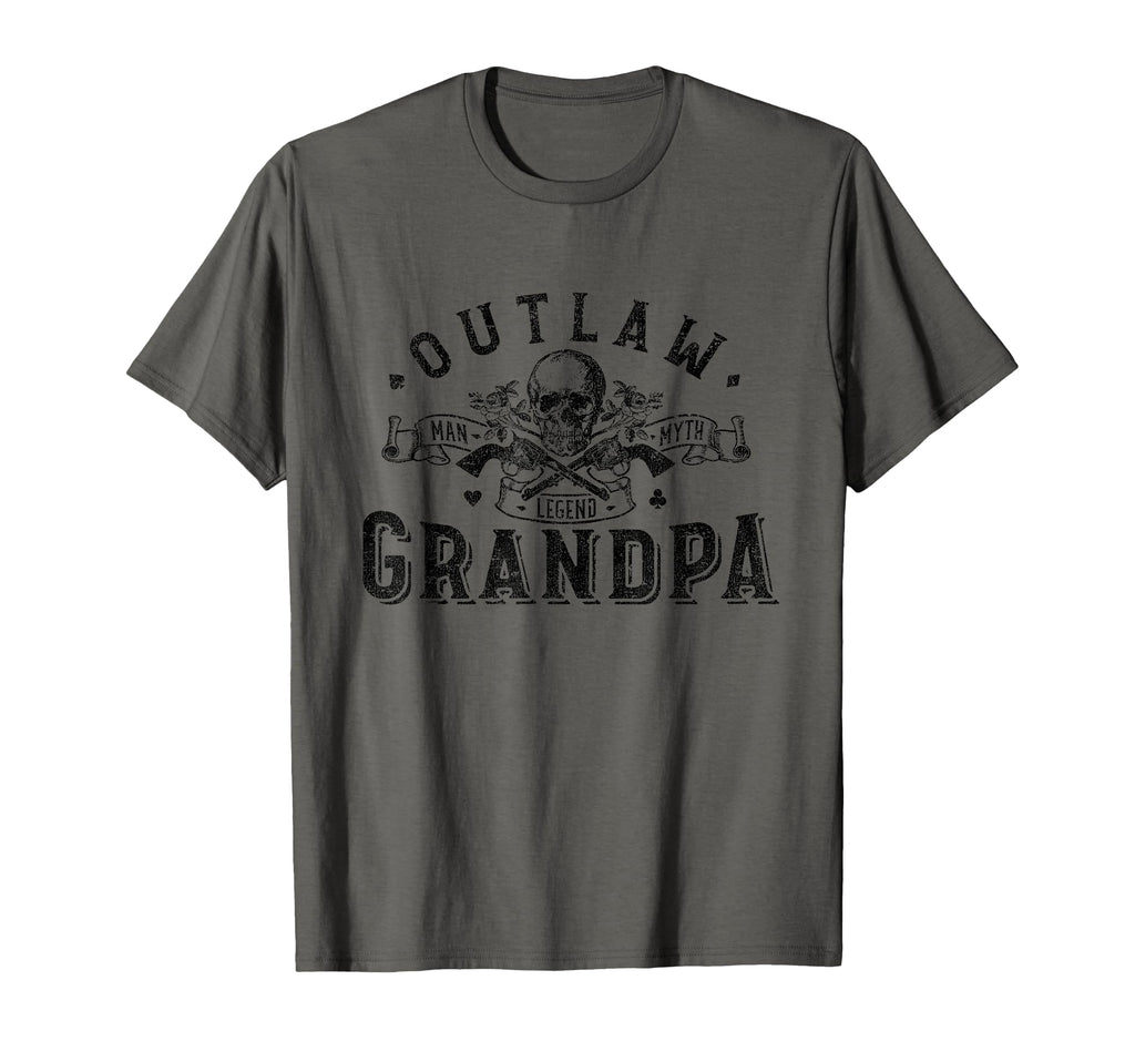 Grandpa Myth Legend Guns Skull T-Shirt - Minimalist Print for Adults - T-Shirt, Sweatshirt, Hoodie