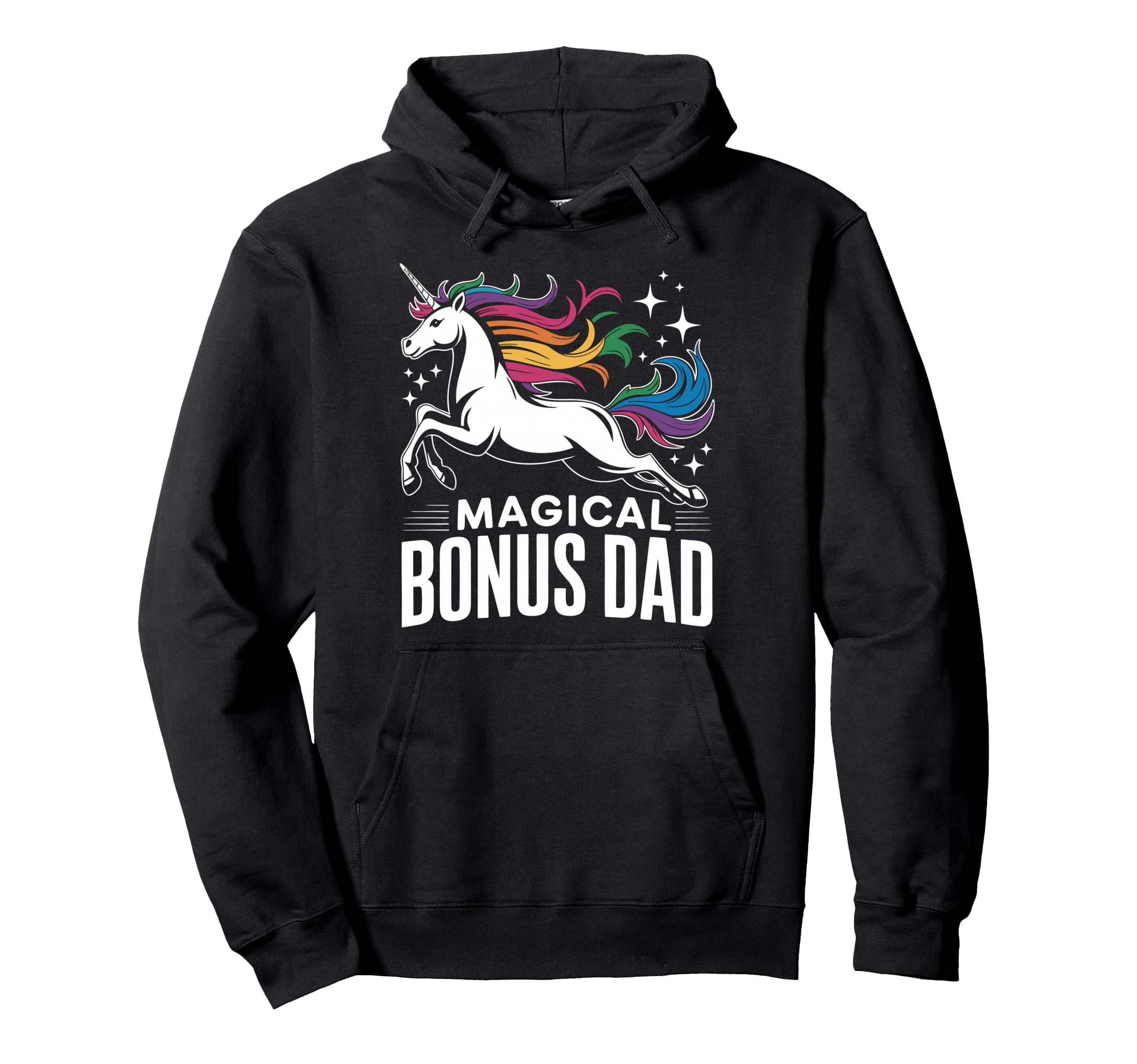 Bonus Dad Step Parent Stepfather Stepdad Hoodie - Aesthetic Graphic Unisex - T-Shirt, Sweatshirt, Hoodie