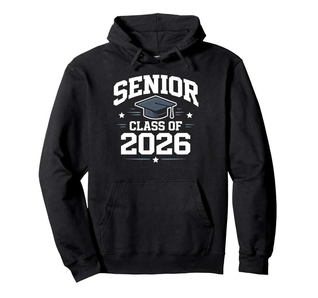 Senior Graduation School Class 2026 Hoodie - Custom Art Print for Adults - T-Shirt, Sweatshirt, Hoodie