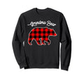 Grandma Bear Red Plaid Matching Sweatshirt - Fun Novelty Design Unisex - T-Shirt, Sweatshirt, Hoodie