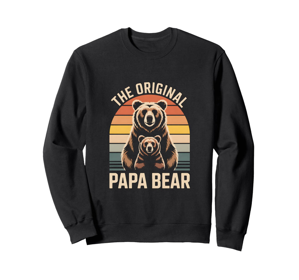 Original Papa Bear Family Sweatshirt - Custom Art Print Unisex - T-Shirt, Sweatshirt, Hoodie