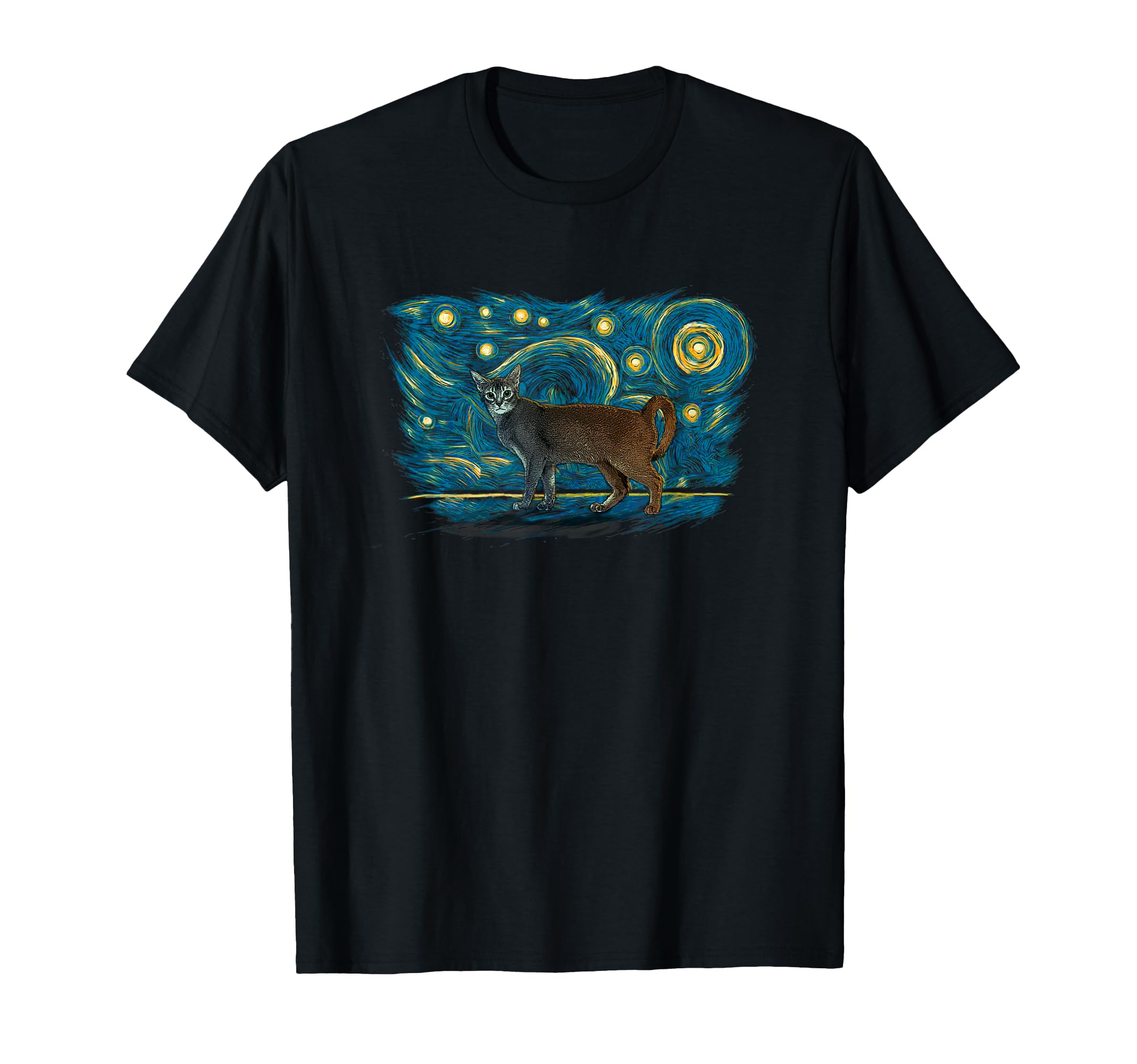 Abyssinian Cat T-Shirt - Minimalist Print for Adults - T-Shirt, Sweatshirt, Hoodie