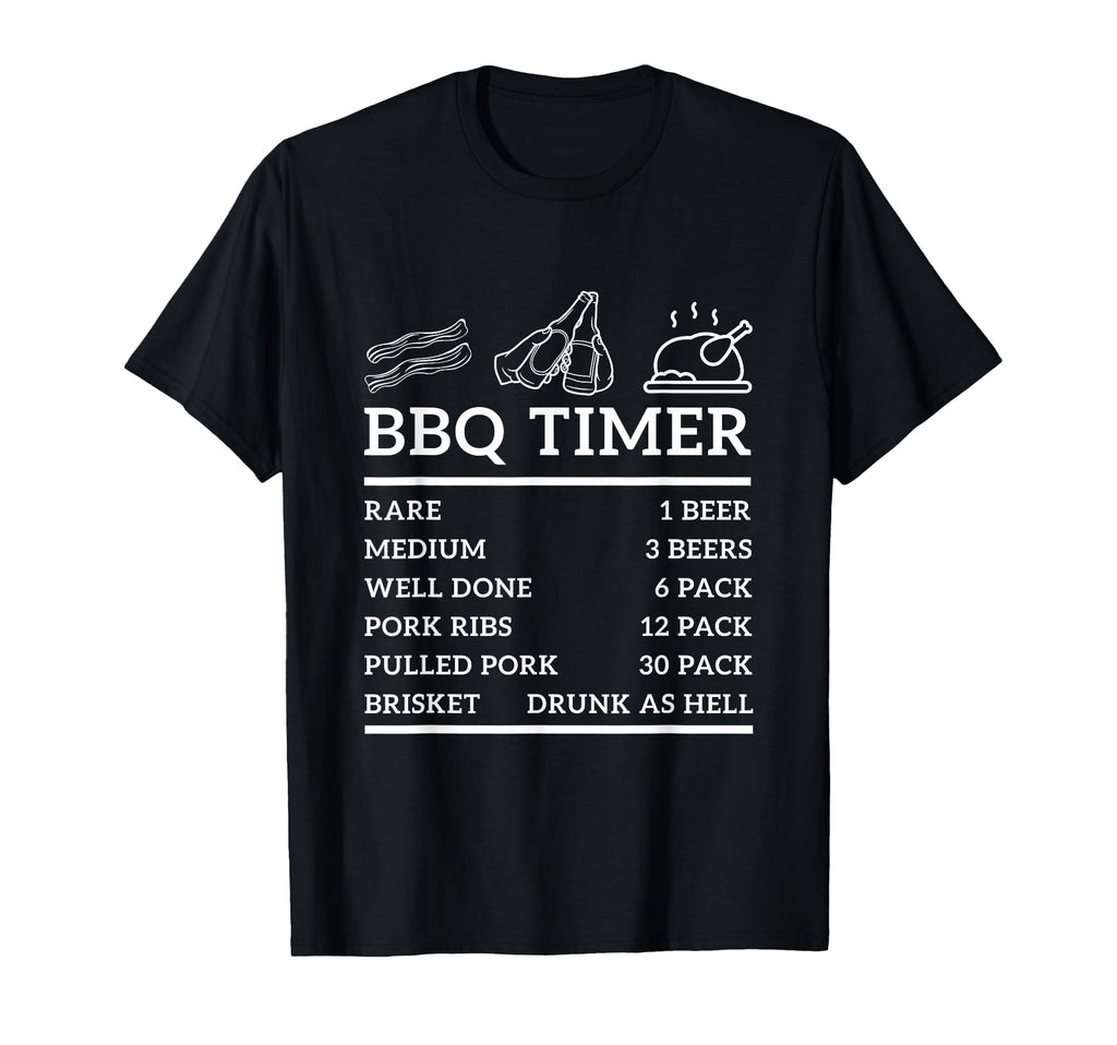 Funny Grill Bbq Timer Bbq Beer T-Shirt - Fun Novelty Design Men Women - T-Shirt, Sweatshirt, Hoodie