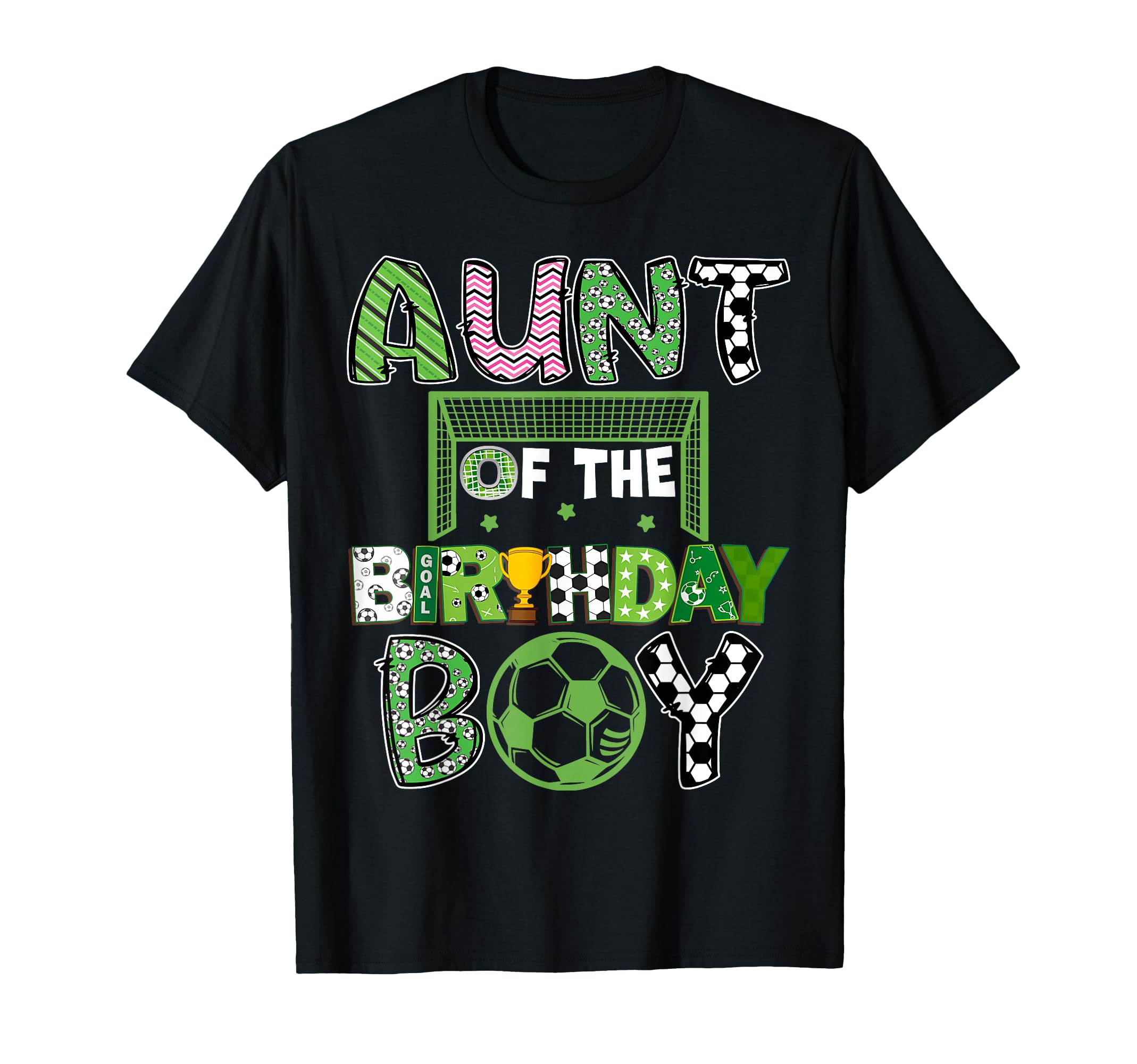 Aunt Birthday Soccer Player Birthday T-Shirt - Graphic Print for Adults - T-Shirt, Sweatshirt, Hoodie