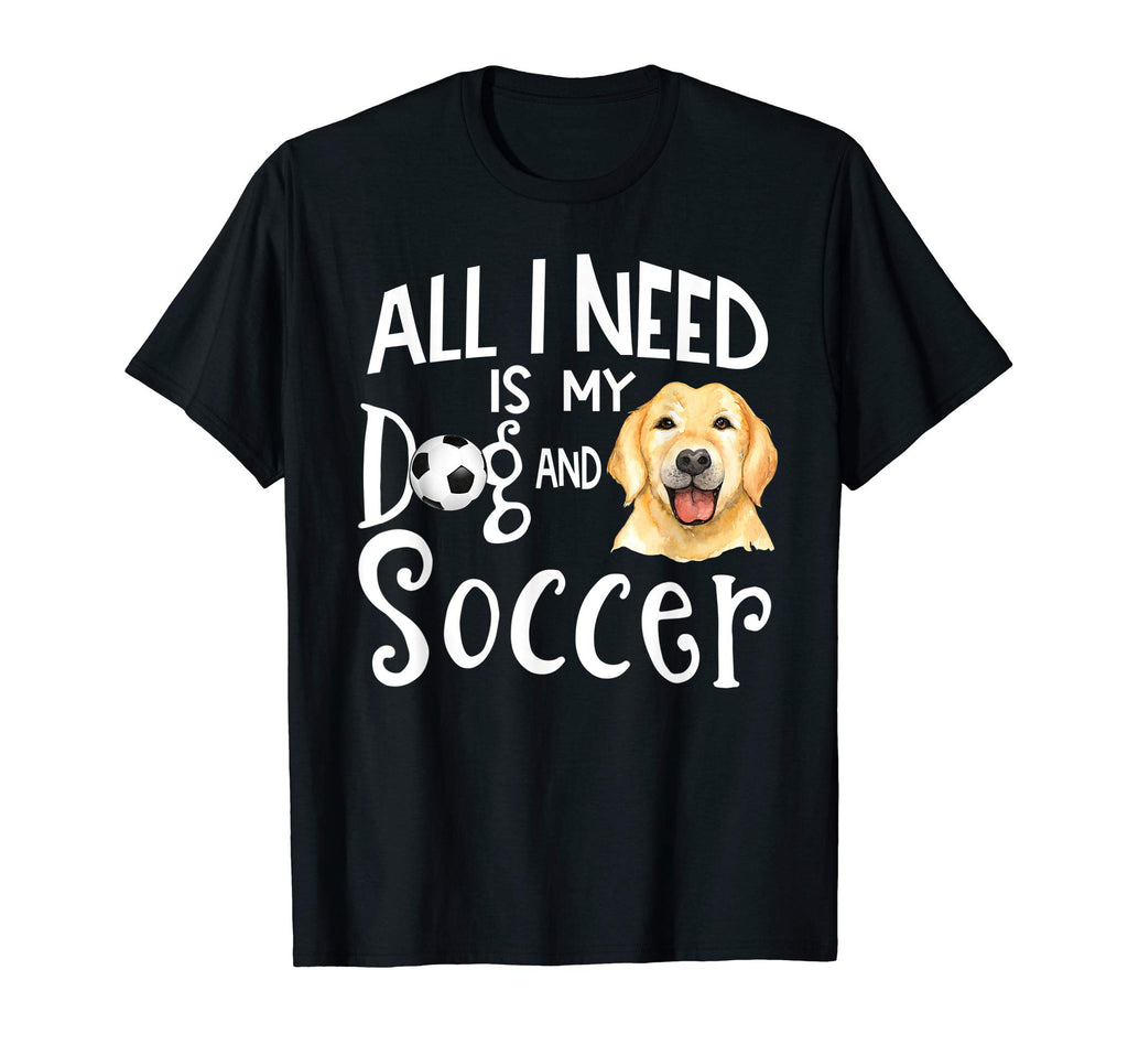 Yellow Labrador Retriever Dog Soccer T-Shirt - Custom Art Print Unisex - T-Shirt, Sweatshirt, Hoodie