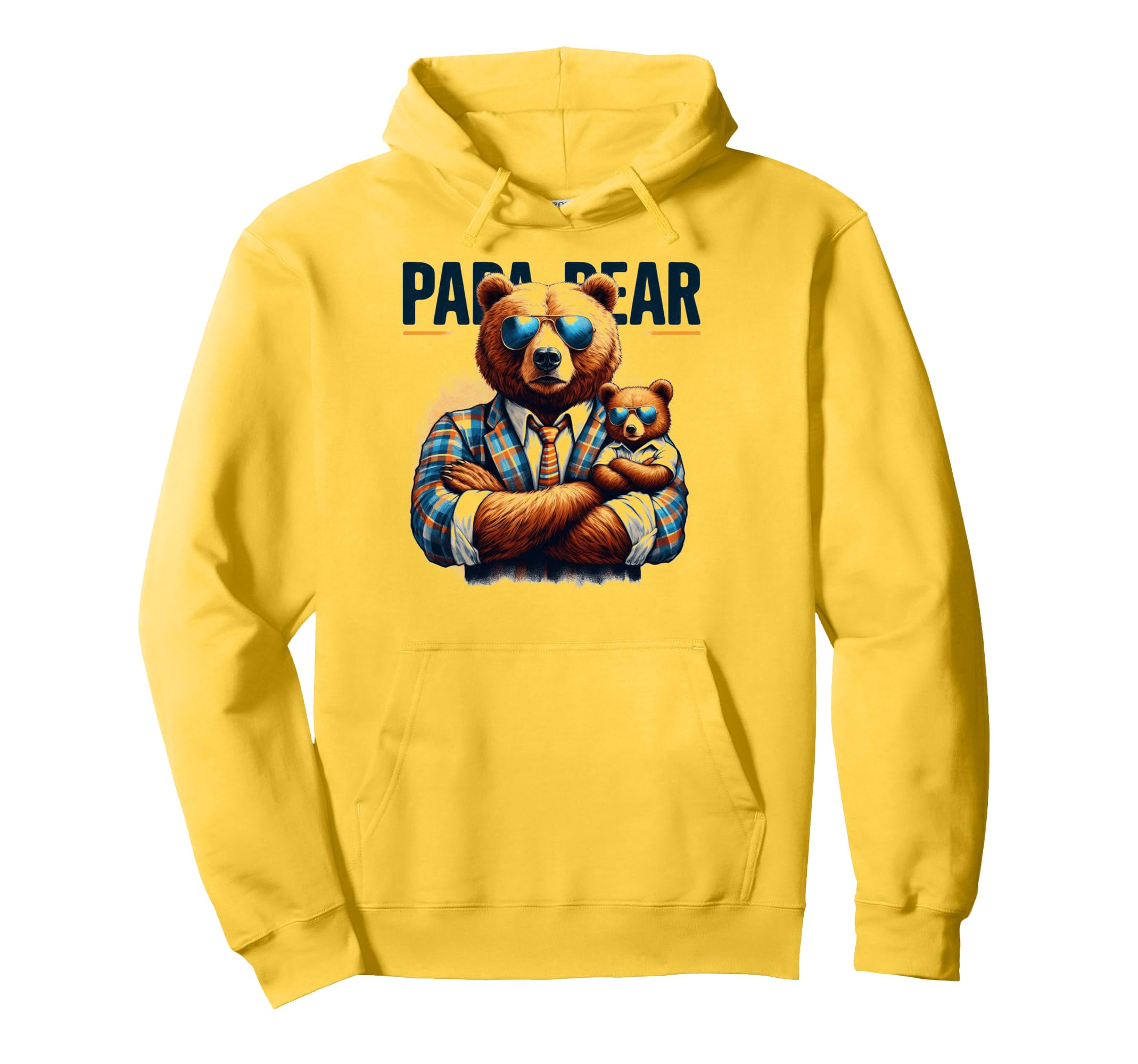 Papa Bear Funny Bears Animal Lover Dad Hoodie - Novelty Apparel for Adults - T-Shirt, Sweatshirt, Hoodie