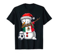 Soccer Dabbing Snowman Mexico Football T-Shirt - Novelty Apparel Men Women - T-Shirt, Sweatshirt, Hoodie