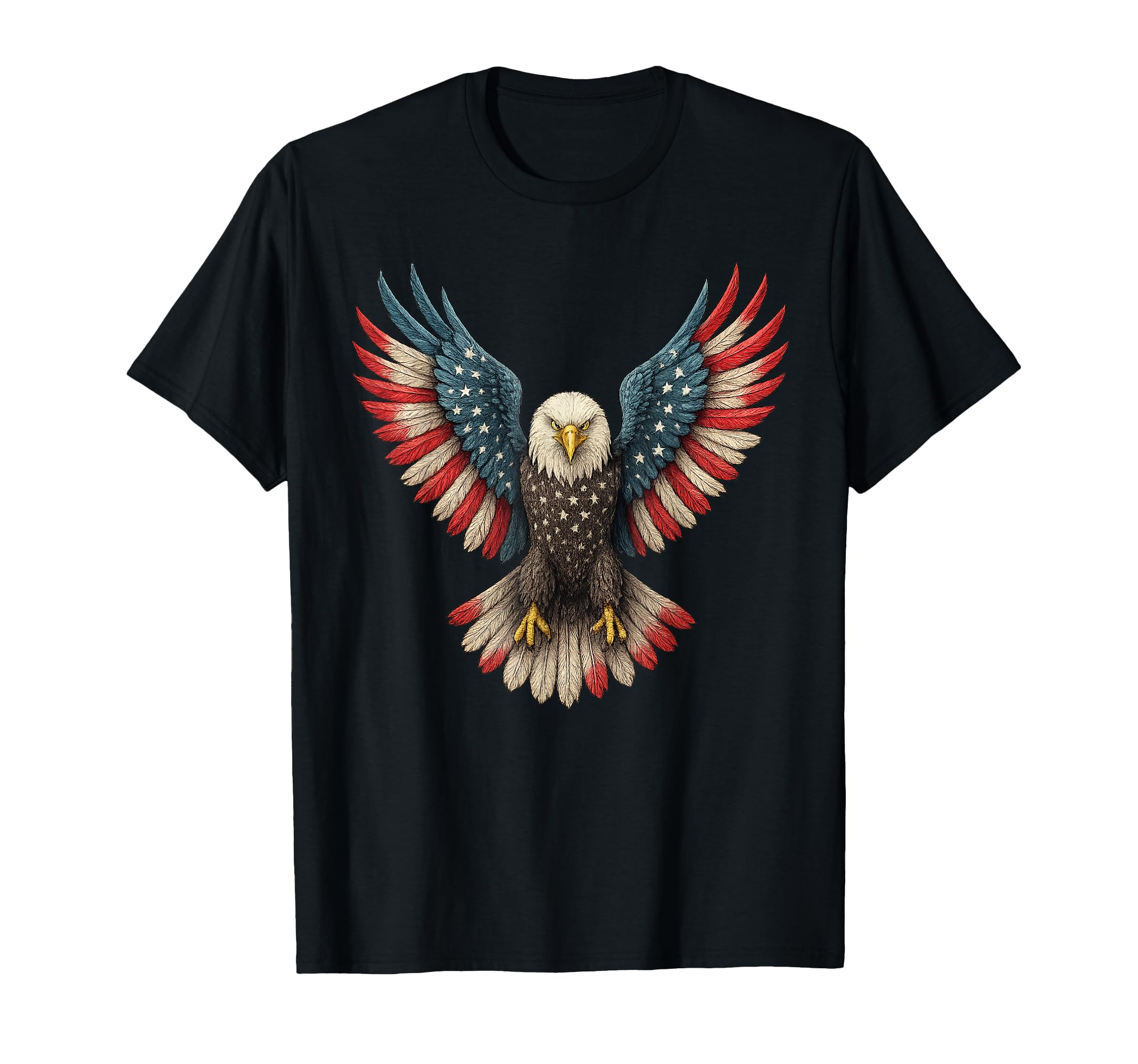 Patriotic Eagle 4Th July T-Shirt - Minimalist Print Men Women - T-Shirt, Sweatshirt, Hoodie