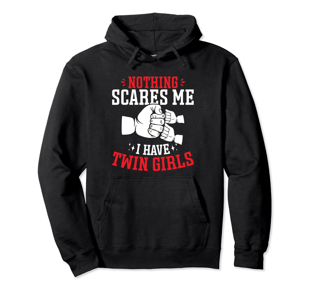 Dad Twin Father Two Twin Dad Hoodie - Casual Everyday Wear Unisex - T-Shirt, Sweatshirt, Hoodie