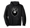 Papa Bear Face Wearing Sunglasses Hoodie - Fun Novelty Design Men Women - T-Shirt, Sweatshirt, Hoodie