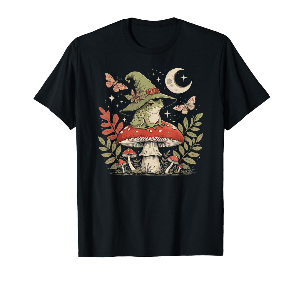 Witch Frog Mushroom Magic Forest T-Shirt - Streetwear Style Men Women - T-Shirt, Sweatshirt, Hoodie