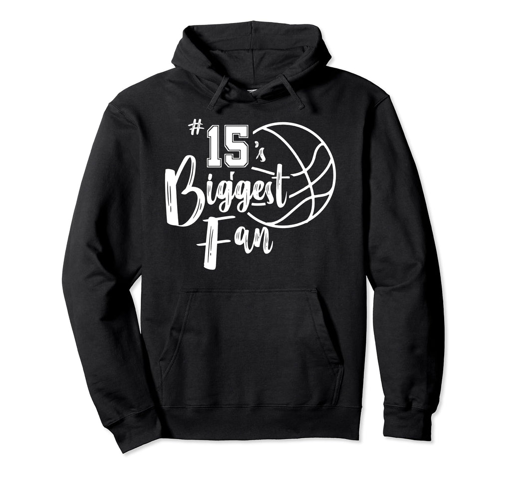 Number 15S Biggest Fan Basketball Hoodie - Aesthetic Graphic for Adults - T-Shirt, Sweatshirt, Hoodie