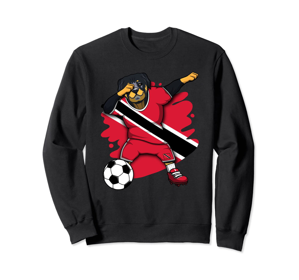 Dabbing Rottweiler Trinidad And Tobago Sweatshirt - Graphic Print Unisex - T-Shirt, Sweatshirt, Hoodie
