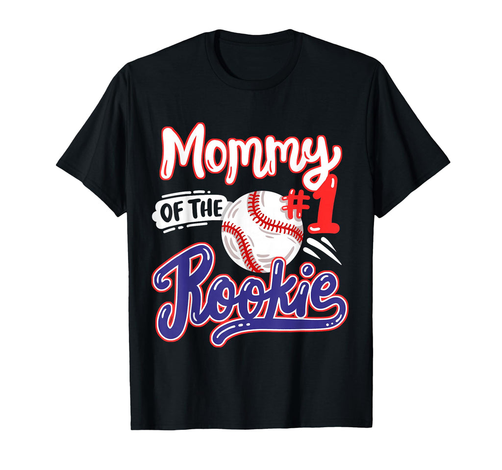 Mommy Rookie 1St Baseball Birthday T-Shirt - Custom Art Print for Adults - T-Shirt, Sweatshirt, Hoodie