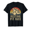 Resting Pit Face Pitbull Lovers Gift T-Shirt - Trendy Graphic for Adults - T-Shirt, Sweatshirt, Hoodie