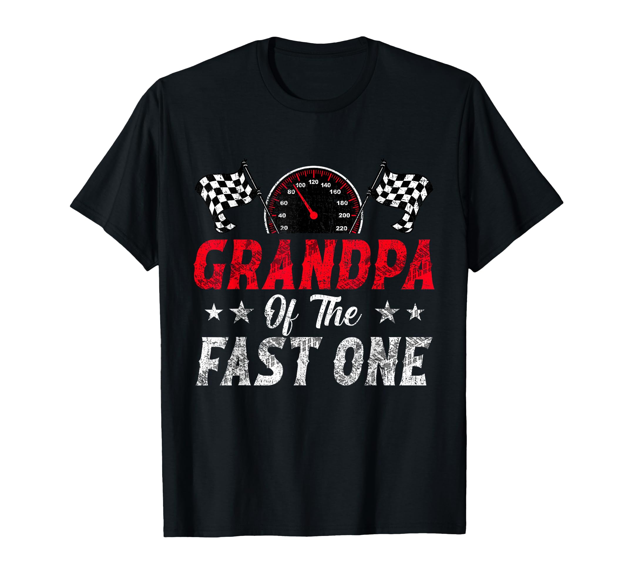 Grandpa Fast One 1St Birthday Racing T-Shirt - Custom Art Print Men Women - T-Shirt, Sweatshirt, Hoodie