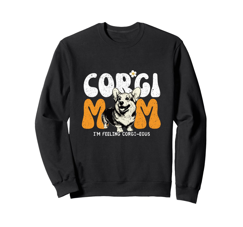 Corgi Mom Gifts Corgi Lover Owner Sweatshirt - Minimalist Print for Adults - T-Shirt, Sweatshirt, Hoodie