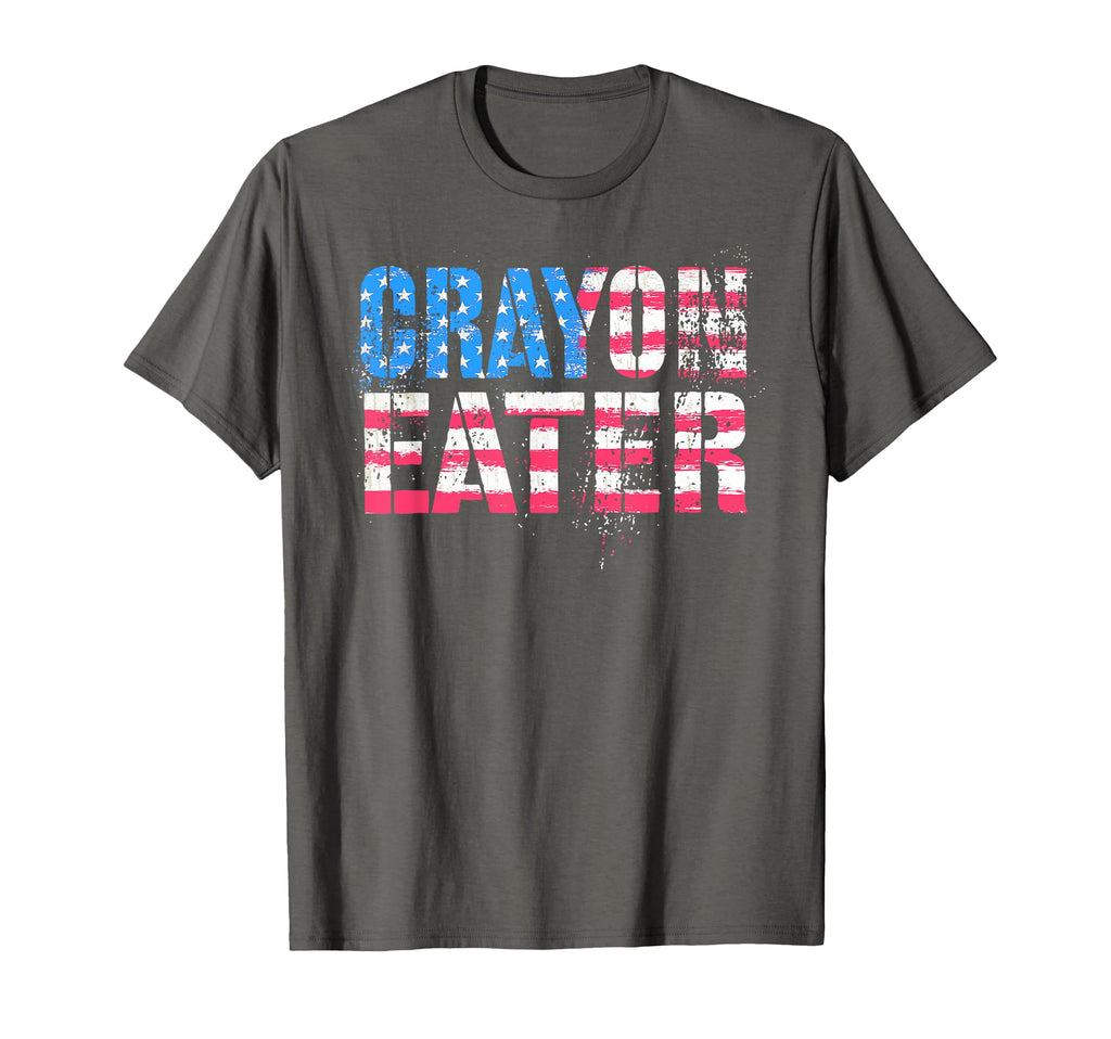 Funny Crayon Eater Officer Dad T-Shirt - Minimalist Print for Adults - T-Shirt, Sweatshirt, Hoodie