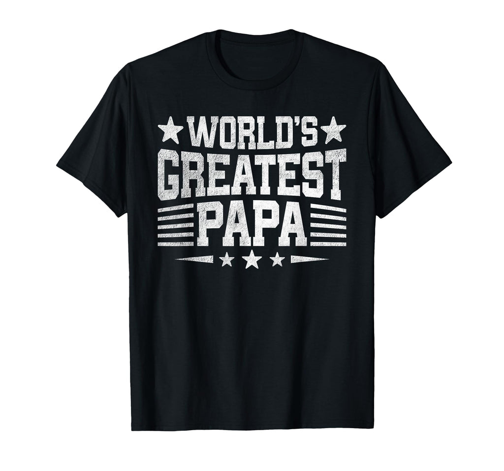 Worlds Greatest Papa Fathers Day T-Shirt - Minimalist Print for Adults - T-Shirt, Sweatshirt, Hoodie