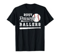 Busy Raising Ballers Baseball Dad T-Shirt - Casual Everyday Wear Men Women - T-Shirt, Sweatshirt, Hoodie