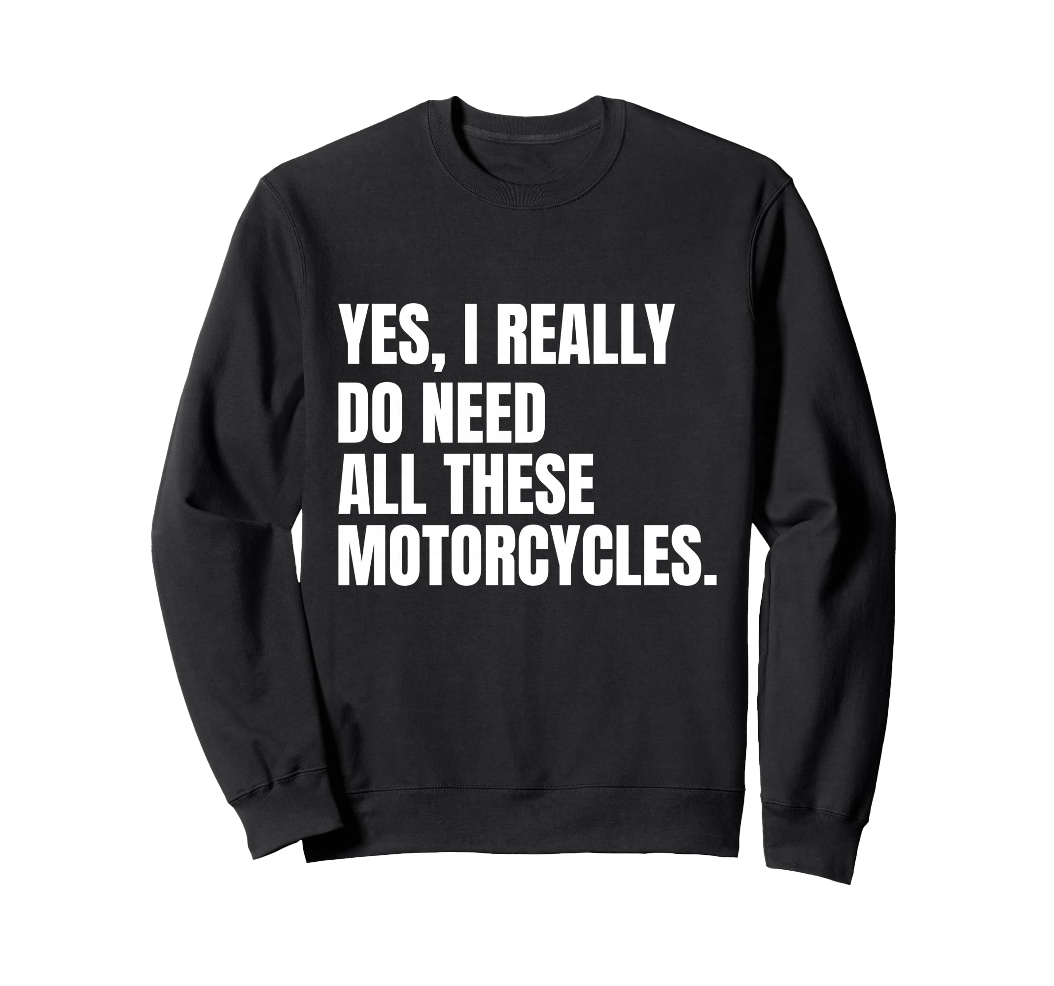 Funny Motorcycle Lover Gift Sweatshirt - Minimalist Print for Adults - T-Shirt, Sweatshirt, Hoodie