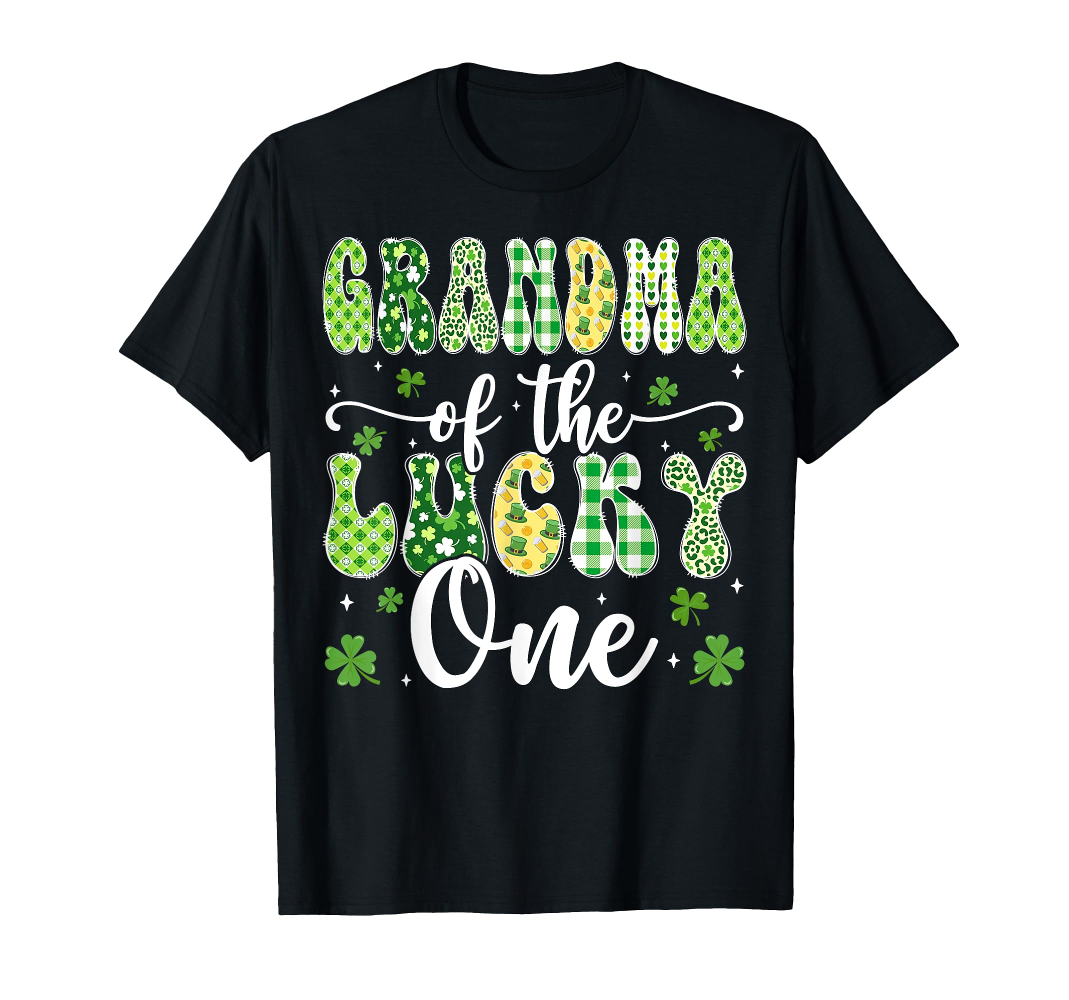 Grandma Lucky One First Birthday St T-Shirt - Aesthetic Graphic Unisex - T-Shirt, Sweatshirt, Hoodie