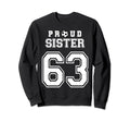 Number 63 Custom Proud Soccer Sweatshirt - Novelty Apparel for Adults - T-Shirt, Sweatshirt, Hoodie