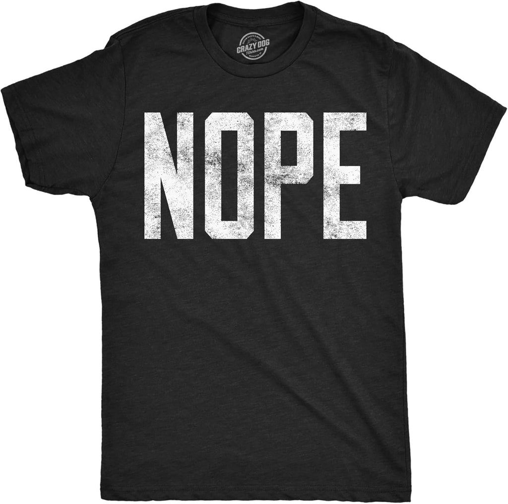 Mens Nope Funny Not Today Sarcasm Humorous Joke Gag - Adult & Kids T-Shirts, Sweatshirts & Hoodies apparel design preview 1