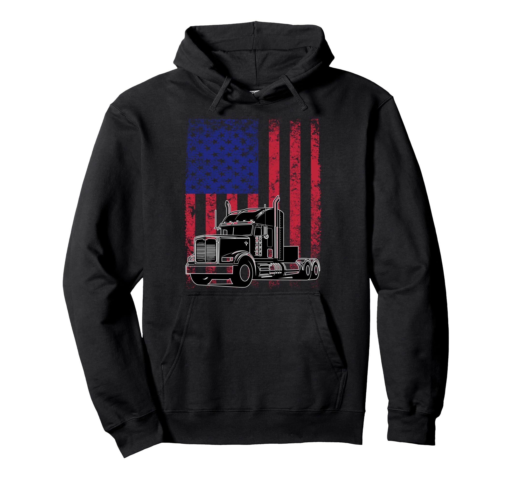 Best Truck Driver Art Dad Papa Usa Hoodie - Aesthetic Graphic for Adults - T-Shirt, Sweatshirt, Hoodie