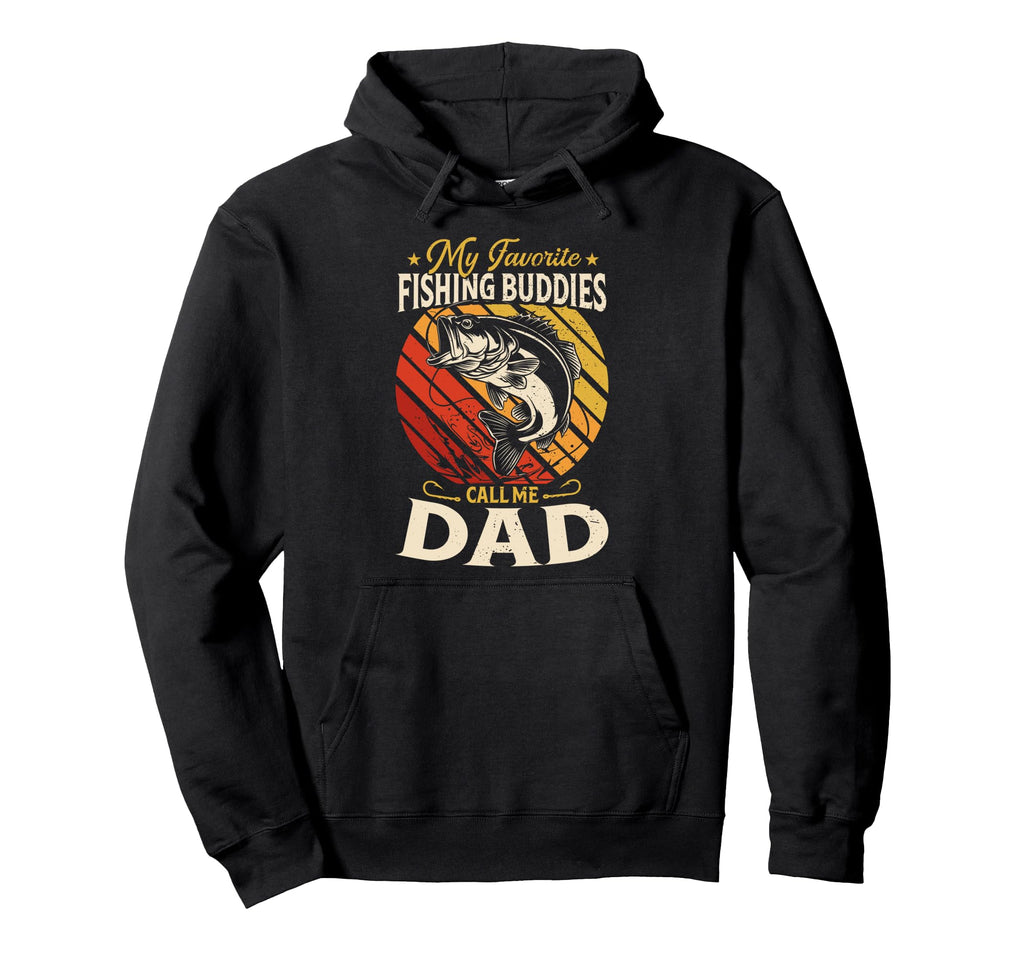 Fishing Buddies Dad And Son Fathers Day Hoodie - Trendy Graphic Unisex - T-Shirt, Sweatshirt, Hoodie